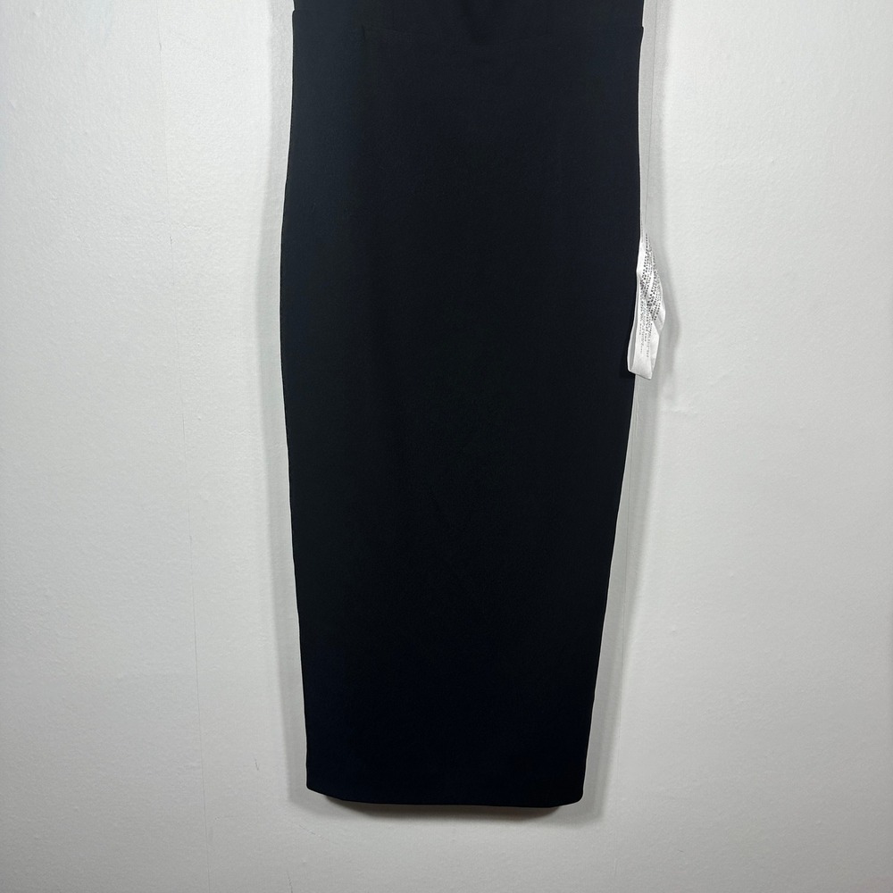Dress The Population Sloan Black Sleeveless Sheath Midi Dress Women's Small NWT - Picture 4 of 16